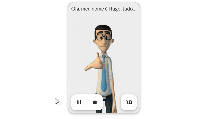 Exemplo pausar uma tradução